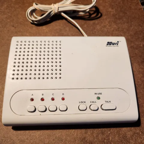 Novi Brand WI-4CWireless 4 Channel Intercom System White Needs Power Cord