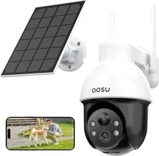 3K 5MP Solar Security Camera Wireless Outdoor PTZ 360° Smart Tracking