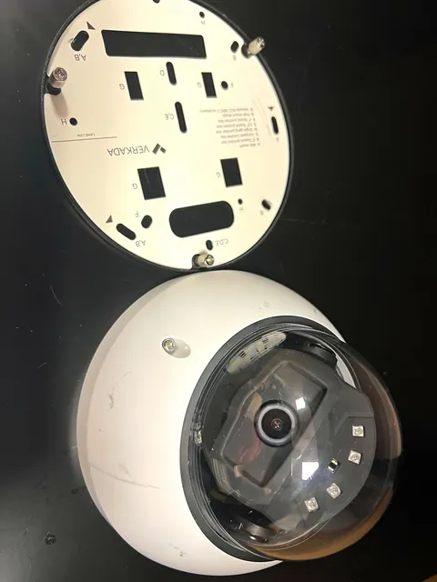 Verkada White Dome IP/Network Wired Security Camera w/ Night Vision Indoor