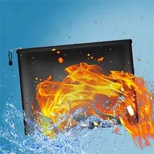 Fireproof Document Envelope – Waterproof Cash & File Pouch for Home & Office