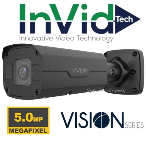 InVid Vision 5 MP IP Outdoor Bullet Camera Auto-Focus VIS-P5BXIRA27135NHB Black