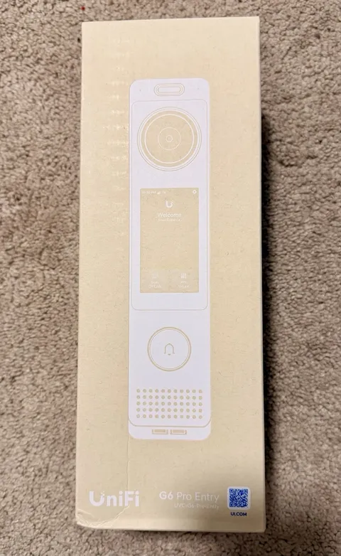Ubiquiti UniFi G6 Pro Entry UVC-G6-Pro-Entry 12MP Video Doorbell PoE+