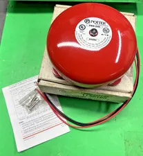 NIB POTTER ELECTRIC SIGNAL PBD-246 RED 6" FIRE ALARM BELL 24VDC🧯SHIPS FREE🧯