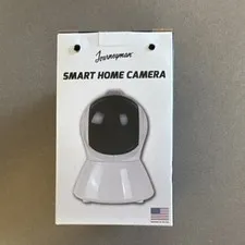 Journeyman Smart Home Camera Indoor Wi-Fi IP Pan/Tilt White Surveillance