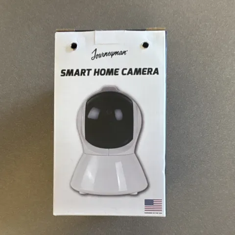 Journeyman Smart Home Camera Indoor Wi-Fi IP Pan/Tilt White Surveillance