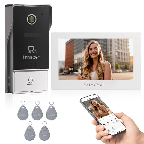 Video Doorbell Intercom WLAN Video Doorbell with 2-Way Audio 7''IP Touchscreen