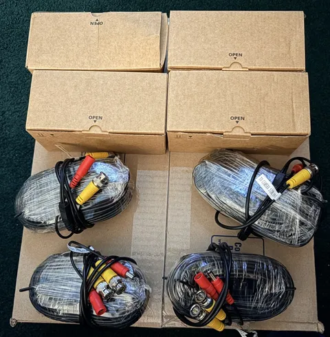 Swann PRO-535 CCTV Security Cameras Multi Purpose Day/Night Lot Of 4 & Wiring