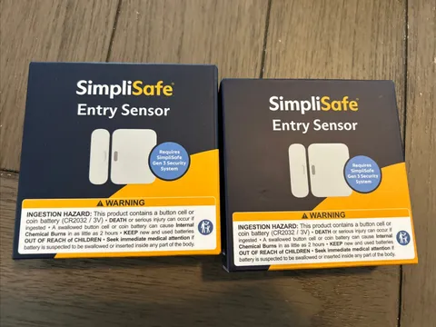 SimpliSafe ES3 Entry Door Window Sensor Magnetic White 3rd Generation - 2 Pack
