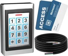 Blütezeit Wired Gate Opener Keypad with 2 RFID Cards & 16.4ft Cable, IP67