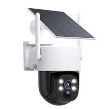 Solar Security Camera Wireless Outdoor, 3MP PTZ Camera for Home Security