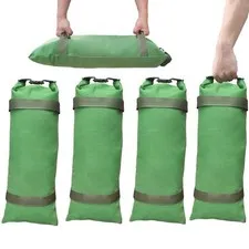 Flood Barrier Sand Bags 4Pcs Thickened Long Canvas Flood Protection Sandbags ...
