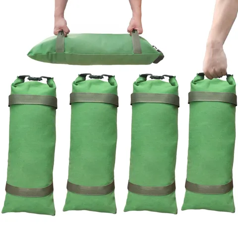 Flood Barrier Sand Bags 4Pcs Thickened Long Canvas Flood Protection Sandbags ...