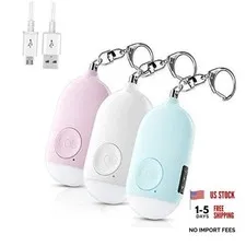 Safesound Personal Protection Safety Device – 3pcs SOS Keychain multicolor