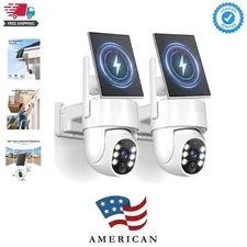 5G Solar Security Cameras Wireless Outdoor, 2K Cameras for Home Security Outd...