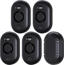 5 Pack Water Leak Detectors for Home, 100Db Water Sensor Alarm Black | Leakage D
