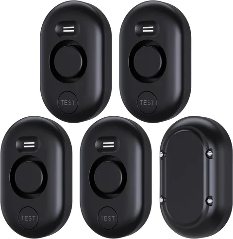 5 Pack Water Leak Detectors for Home, 100Db Water Sensor Alarm Black | Leakage D