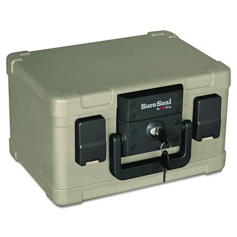 SureSeal Fire Rated Safe with Key Lock, Taupe
