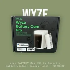 Wyze BATTERY Cam PRO 2k Security Outdoor/indoor Camera Brand New SEALED, White