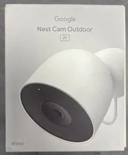 GOOGLE NEST CAM OUTDOOR 2K WIRED SECURITY CAMERA 2ND GEN (GA09963-US) NEW/SEALED