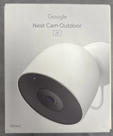 GOOGLE NEST CAM OUTDOOR 2K WIRED SECURITY CAMERA 2ND GEN (GA09963-US) NEW/SEALED