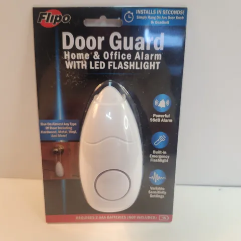 FLIPO Portable Door Guard 98db Alarm With Flashlight. Battery Op New In Pkg