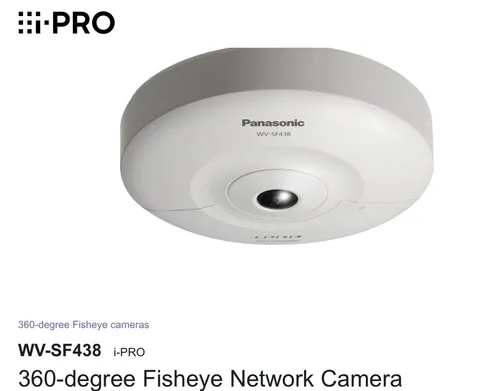 Panasonic WV-SF438 3MP Full HD 360-degree Panoramic Fisheye Network Camera NEW!