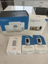 Ring Home Alarm Kit, Indoor Cam Plug In Security Camera, 2 Stick Up, Chime