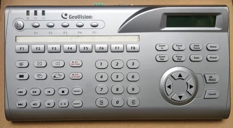 GeoVision GV-Keyboard V1.2B A (demo unit) Connects to GV-NET, to PC via DB9, USB