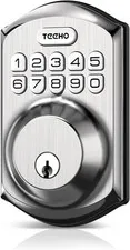 Keyless Deadbolt for Front Door,One Touch Lock,Anti-Peep Password&2 Backup Keys