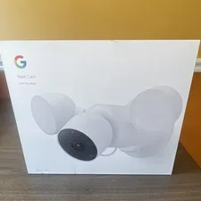 Google Nest Cam with Floodlight Outdoor Wired 1080p Wi-Fi Night Vision White