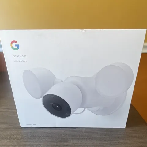 Google Nest Cam with Floodlight Outdoor Wired 1080p Wi-Fi Night Vision White