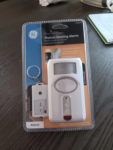 G E Personal Security Motion Sensing Alarm With Keychain Remote