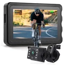 Bike Camera with 5000mAh Rechargeable Battery 360° Rotation 4.3'' HD 1080P