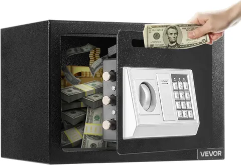 Compact 0.6 Cu Ft Drop Safe with Password Lock for Cash, Jewelry & Documents