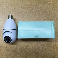WiFi Panorama 360° Indoor Bulb Camera, Wireless IP Network, White