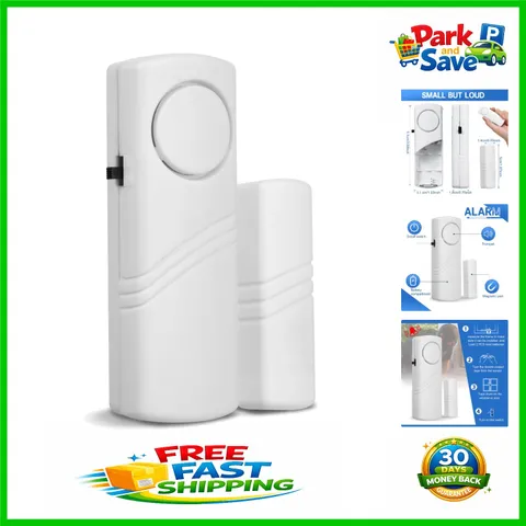 Single Wireless Door Alarm - 90dB Compact Sensor for Safety at Home/Office
