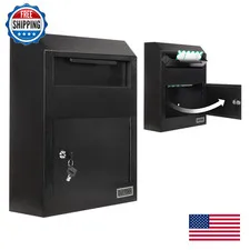 Durabox Drop Deposit Safe 12 X 4 X 15 Heavy Duty Steel Wall Mount Mailbox For