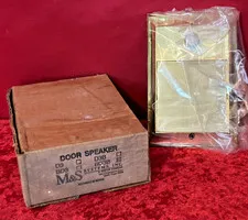 M&S NuTone BD3B Door Speaker Station w/ Chime Button Brass B17