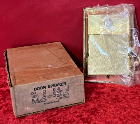 M&S NuTone BD3B Door Speaker Station w/ Chime Button Brass B17