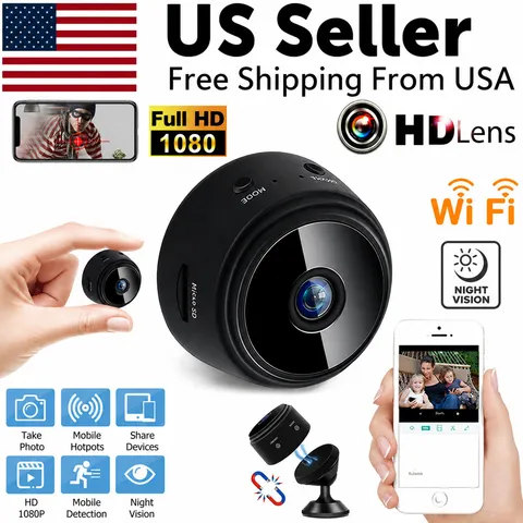 Mini Wireless Record Camera WiFi IP Home Security DVR Night Vision HD USB