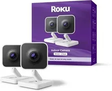Roku Indoor Camera SE Home Security 1080p HD Color Night Vision 2-Pack NEW