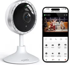 4K Indoor Security Camera, Wifi Pet Camera for Home Security with PIR Human Dete