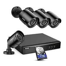 8CH H.265+ 5MP Lite Surveillance Camera System with 4pcs 1920TVL Wired CCTV