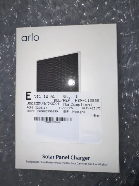 Arlo Solar Panel Charger VMA7600 for Battery Powered Outdoor Cameras Floodlights