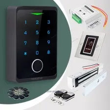 HOMSECUR Weatherproof WIFI Fingerprint RFID Access Control Set Lock APP Unlock