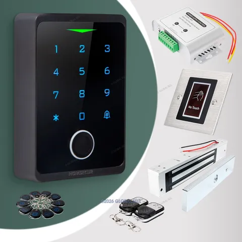 HOMSECUR Weatherproof WIFI Fingerprint RFID Access Control Set Lock APP Unlock