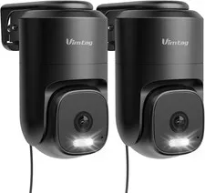 Pan/Tilt Outdoor Security Camera, 2.5K 4MP Wifi Home CCTV Camera, 360° View & Mo