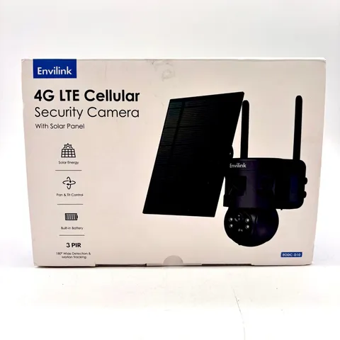 Envilink Black 4G LTE Cellular Home Security Camera w/ Solar Model EODC-D10