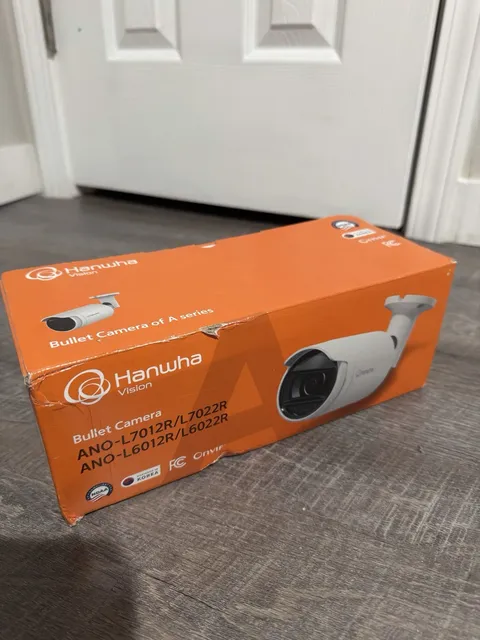 Hanwha Vision ANO-L7022R 4MP Outdoor IP Bullet Security Camera Open Box