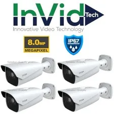 4 InVid 8 MP Motorized Auto-Focus Bullet Camera 2.8-12mm PAR-P8BIRA2812NH-AI